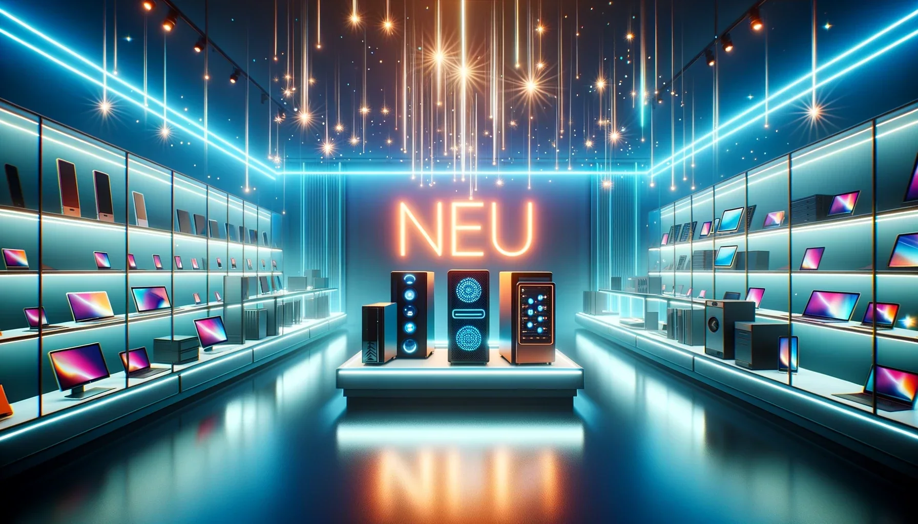 Bild eines Shops mit der Schrift "Neu"