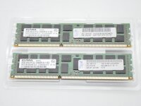 2x IBM DDR3-RAM 8GB PC3L-10600R ECC 2R LP System x3650 M3...